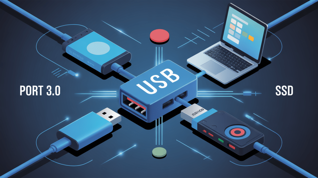 3.0 port usb connexion périphériques modernes