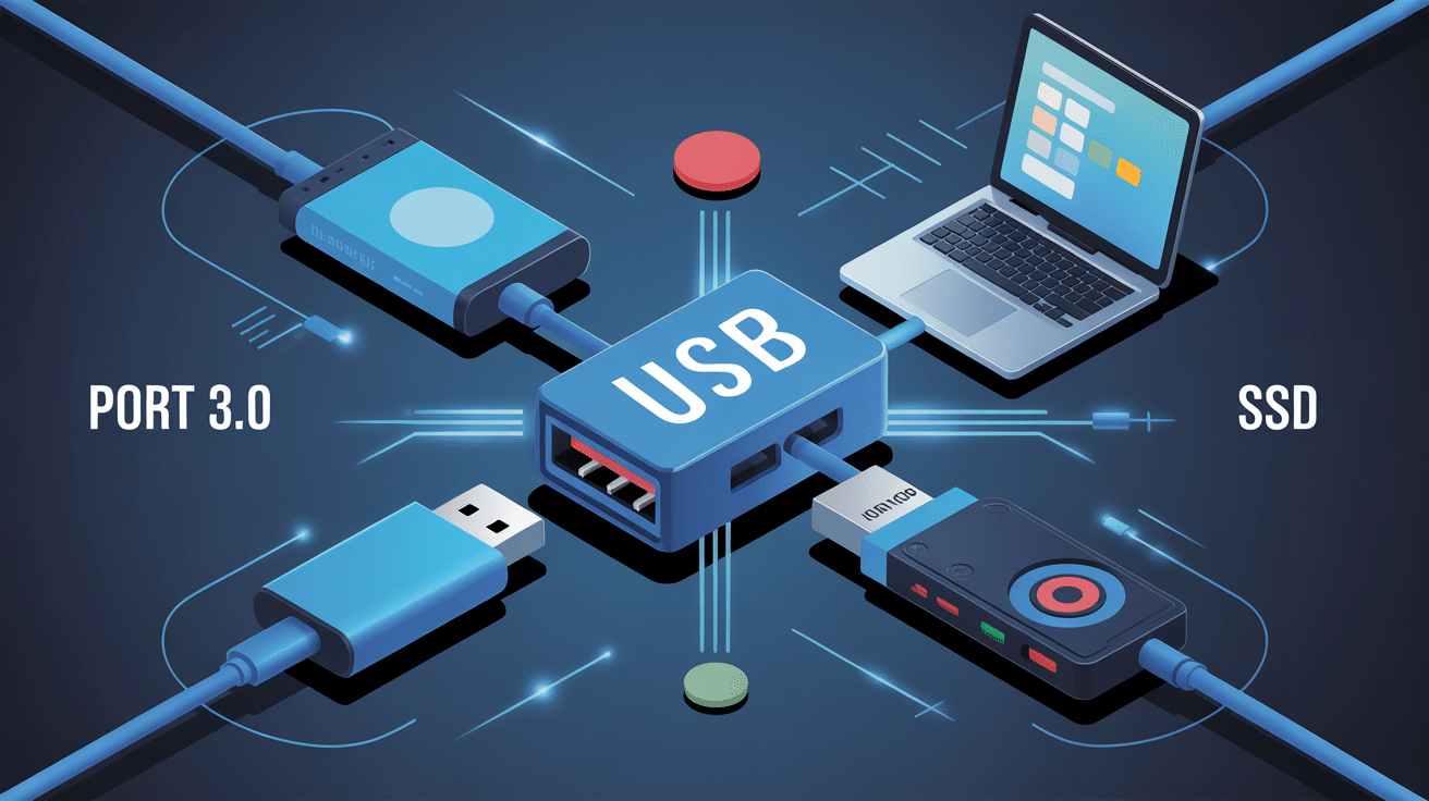 3.0 port usb connexion périphériques modernes