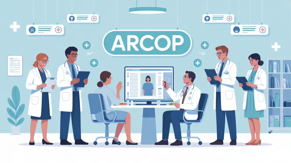 arcop professionnels sante collaborant autour dossier numerique