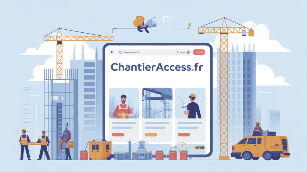 chantieraccess.fr avis illustration plateforme numérique bâtiment