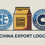 illustration avertissement china export logo produit