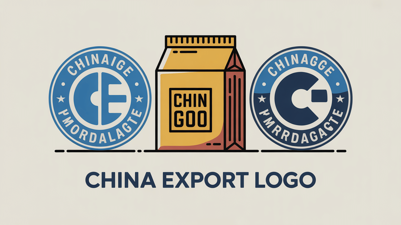 illustration avertissement china export logo produit