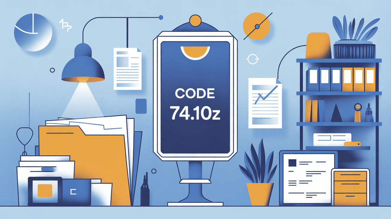 illustration code APE 74.10z design et dossiers