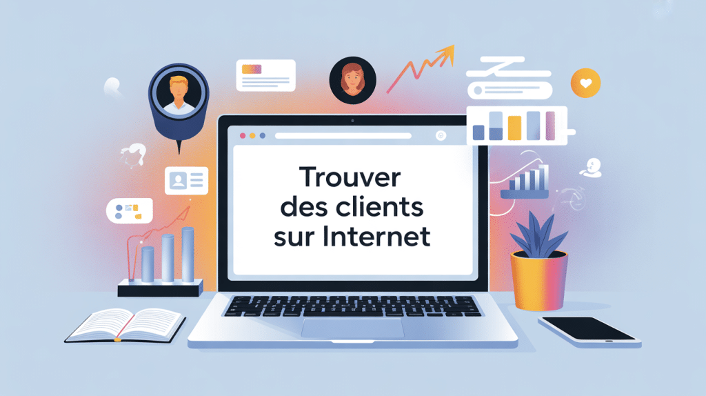 illustration acquisition comment trouver des clients sur internet