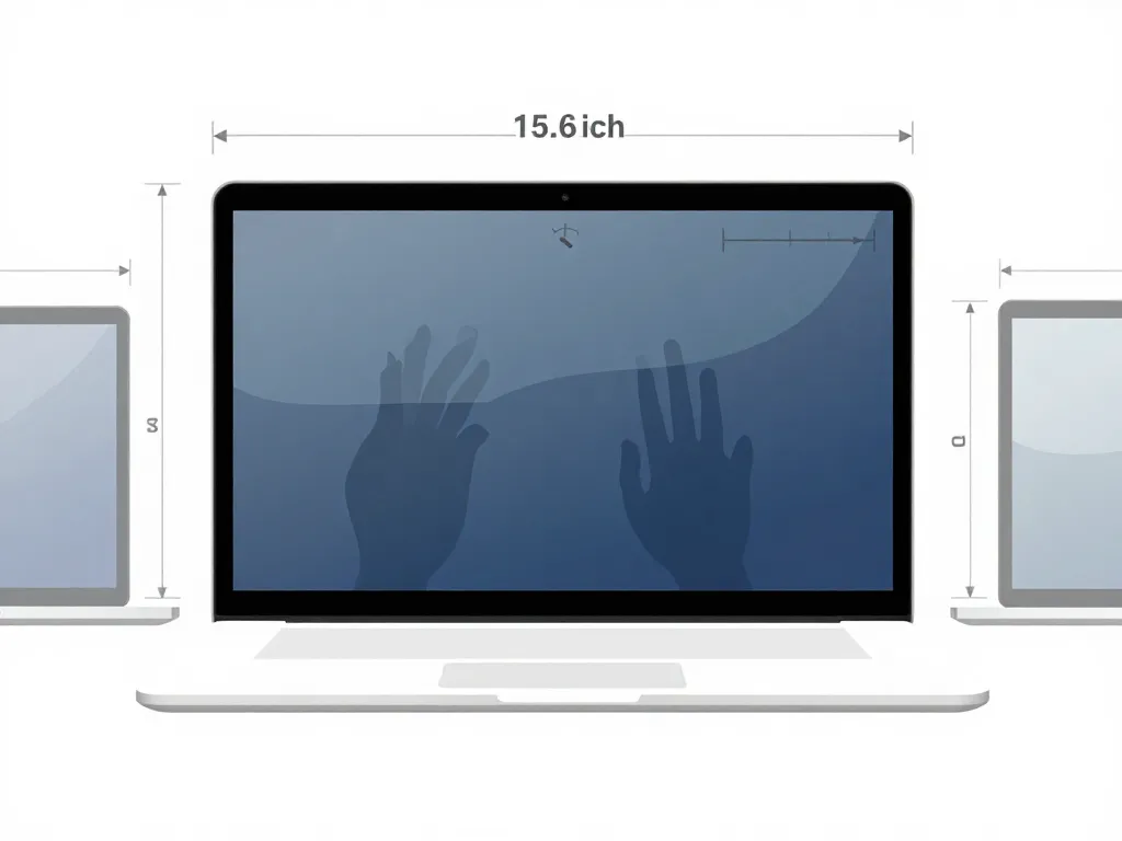 diagramme conceptuel comparatif écran 15.6 pouces