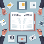 illustration dossier de presse professionnel