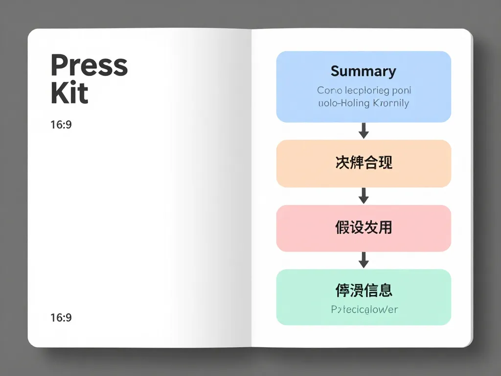 diagramme structure dossier de presse clair
