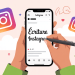 Illustration ecriture insta dynamique