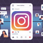 Illustration insta stalker surveillance digitale