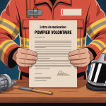 lettre de motivation pompier volontaire visuel casque et lettre