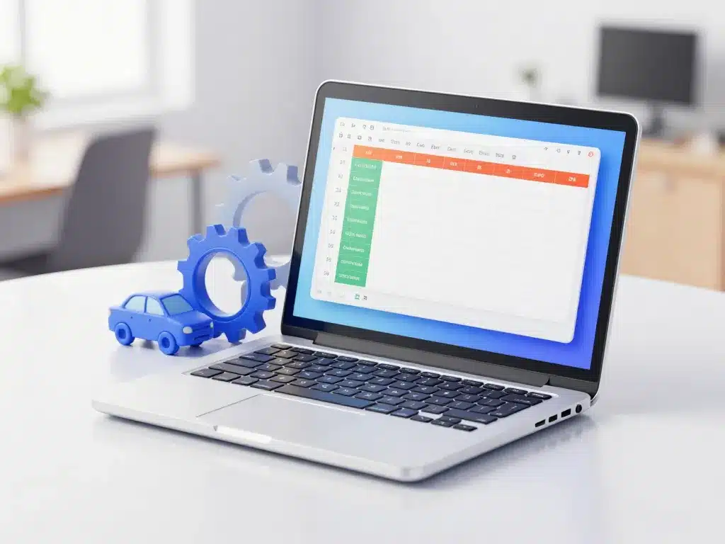 tableau excel calcul avantage en nature véhicule vue produit structure