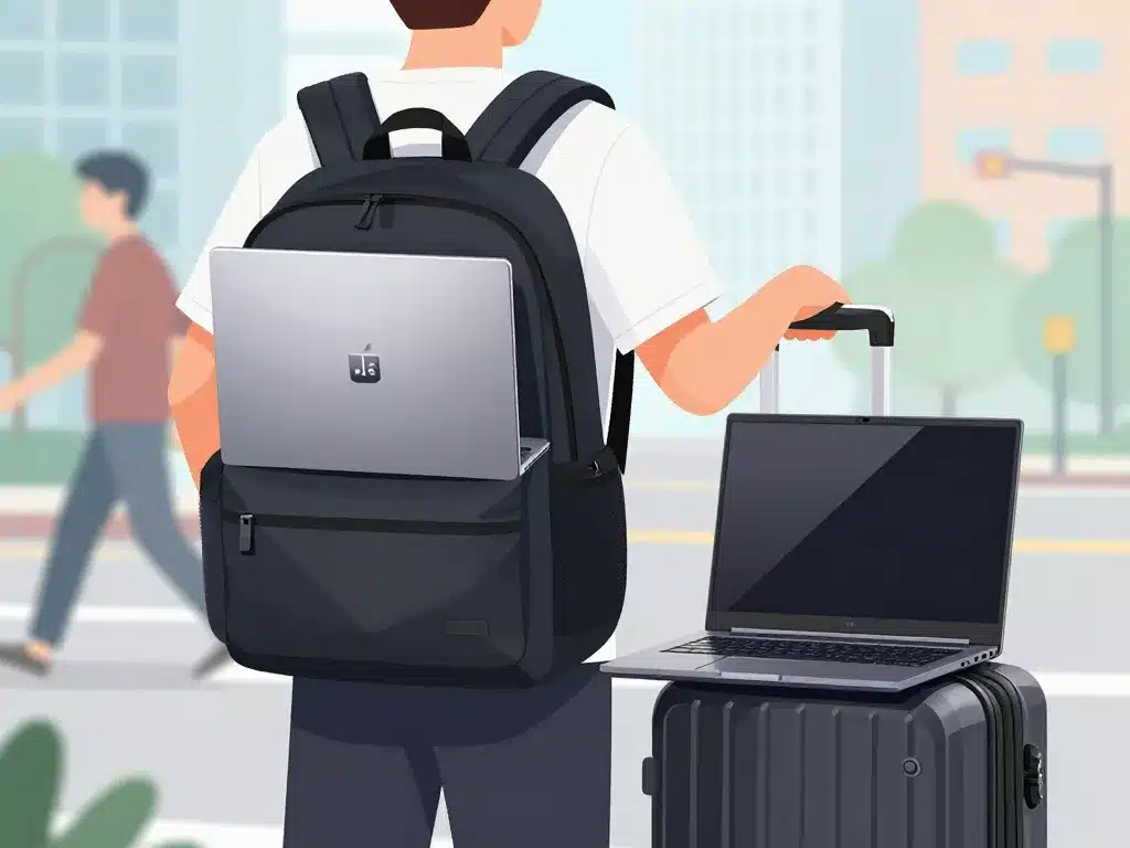 mobilité ordinateur 15 pouces sac et transport