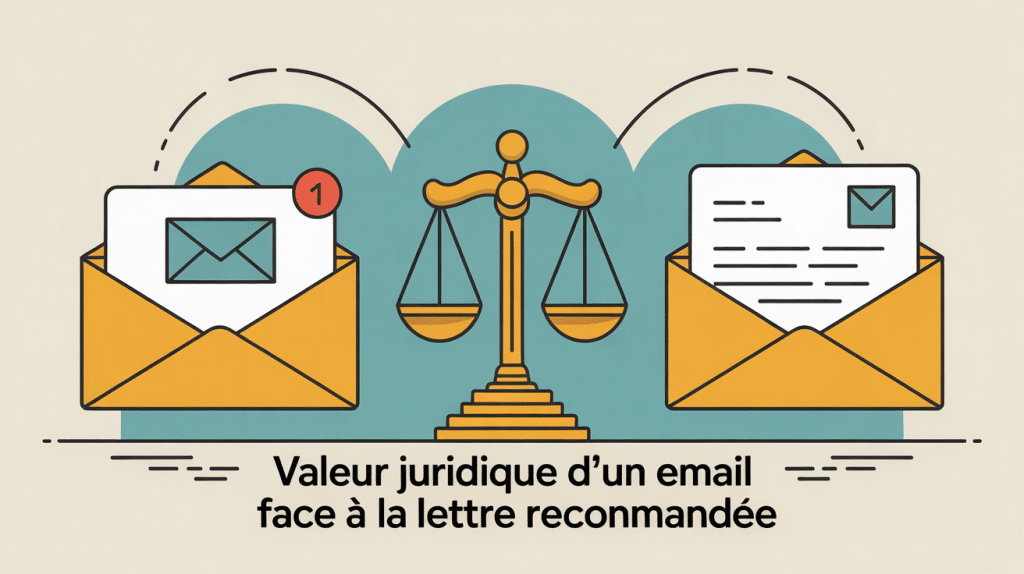 un mail peut-il remplacer une lettre recommandee illustrant la valeur juridique