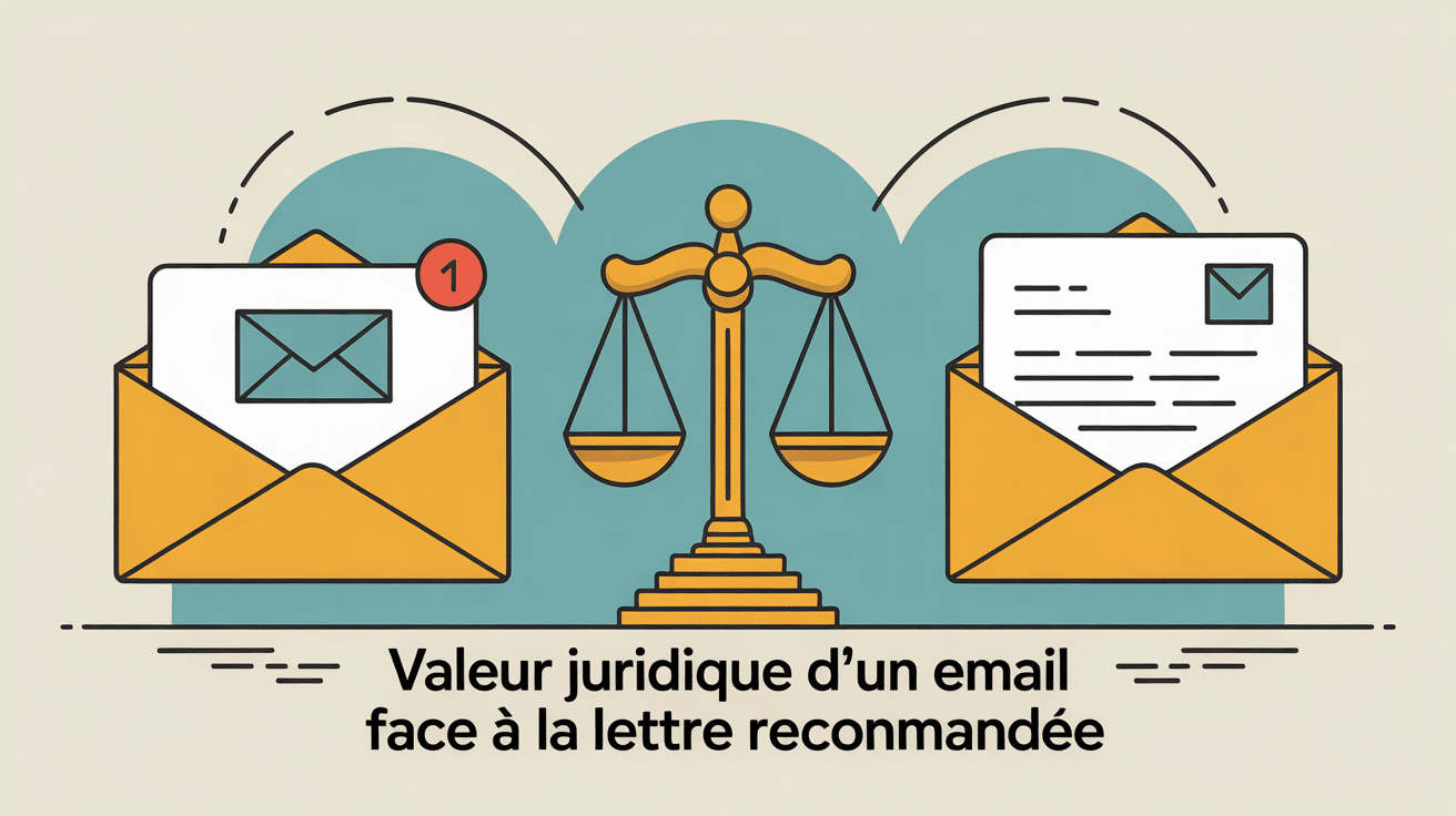 un mail peut-il remplacer une lettre recommandee illustrant la valeur juridique