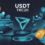 illustration usdt trc20 transfert blockchain tron