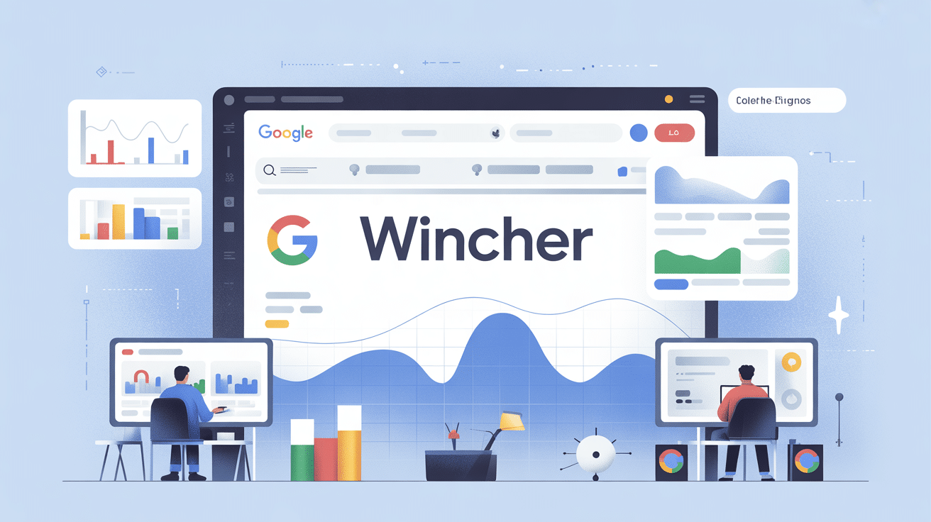 Interface Wincher pour suivi SEO sur Google