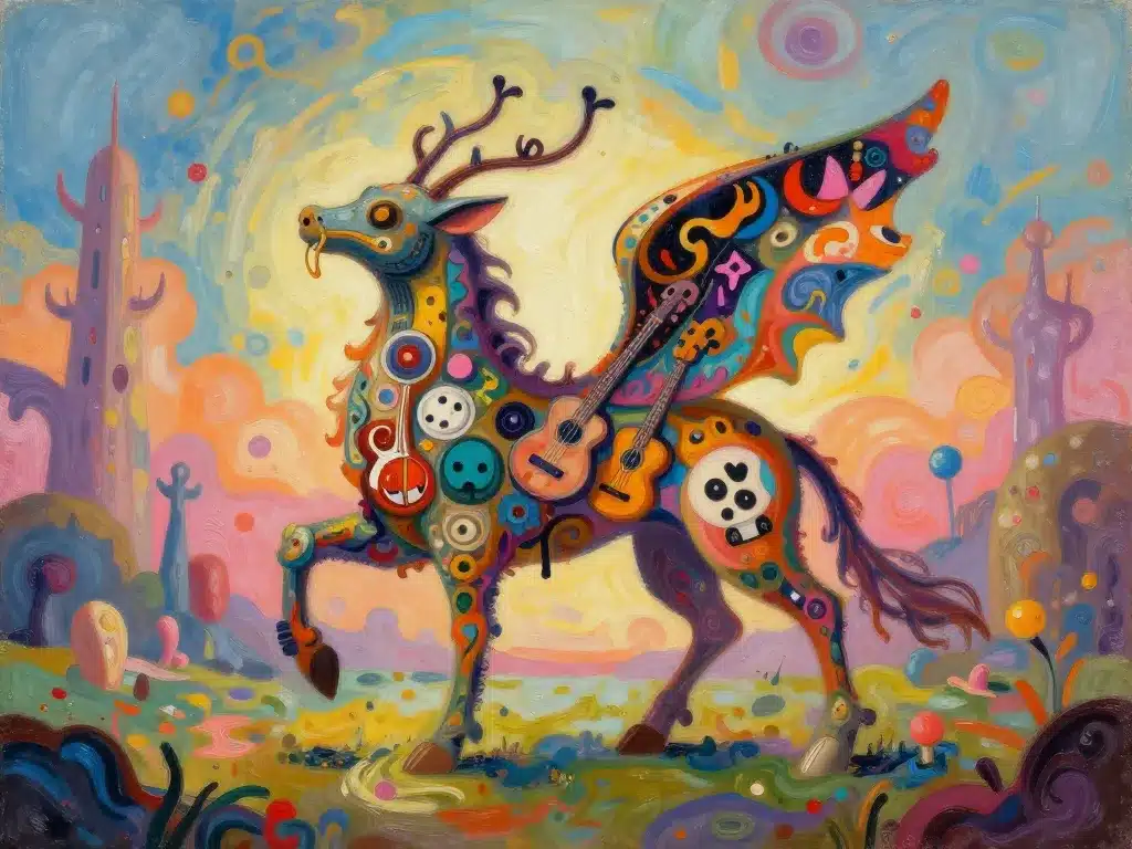 Illustration Chimera Chimera culture pop art fusion