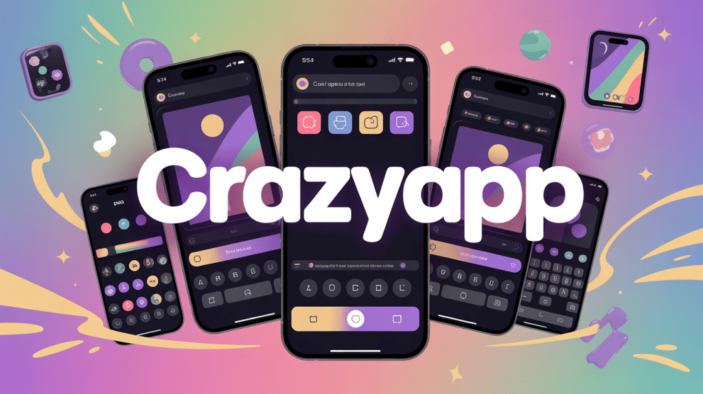 crazyapp illustration univers créatif ludique mobile