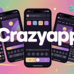 crazyapp illustration univers créatif ludique mobile