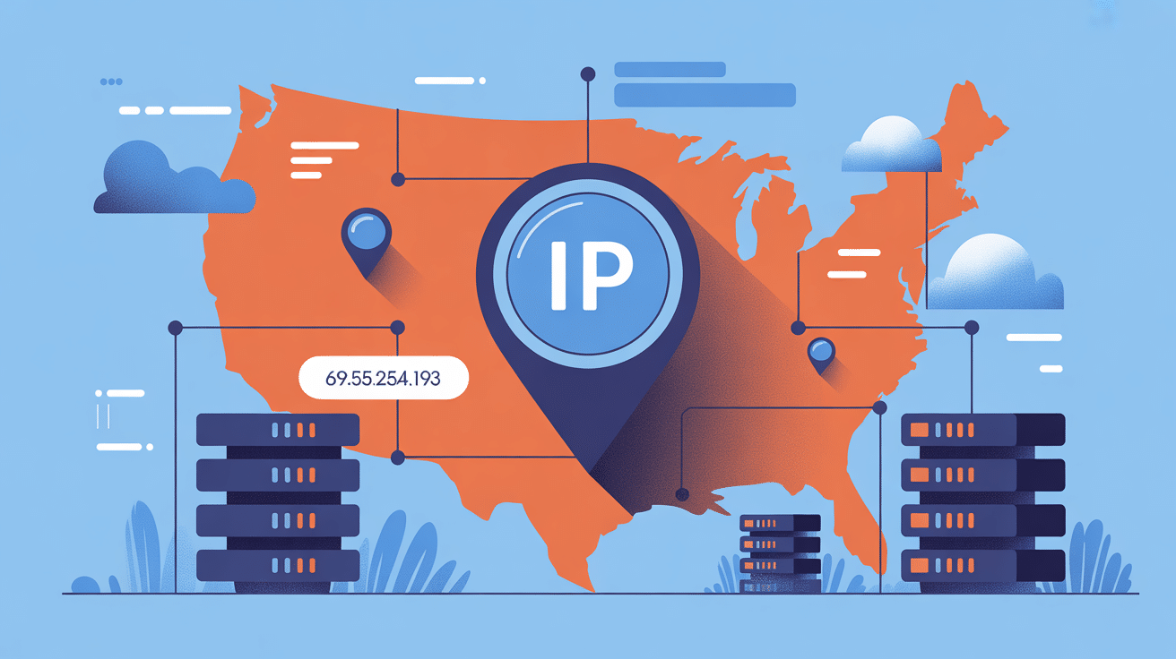 Dans quel pays est située l'adresse IP 69.55.254.193 résumé visuel