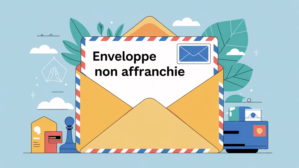 Illustration enveloppe non affranchie conséquences