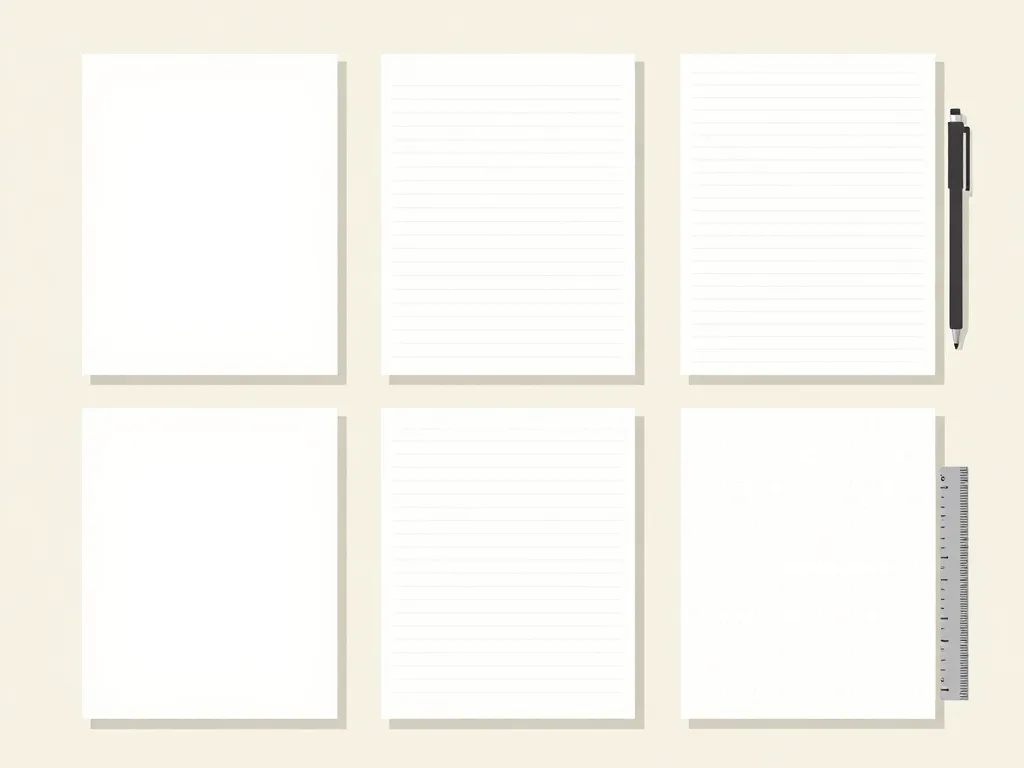 Différents types feuille blanche PDF