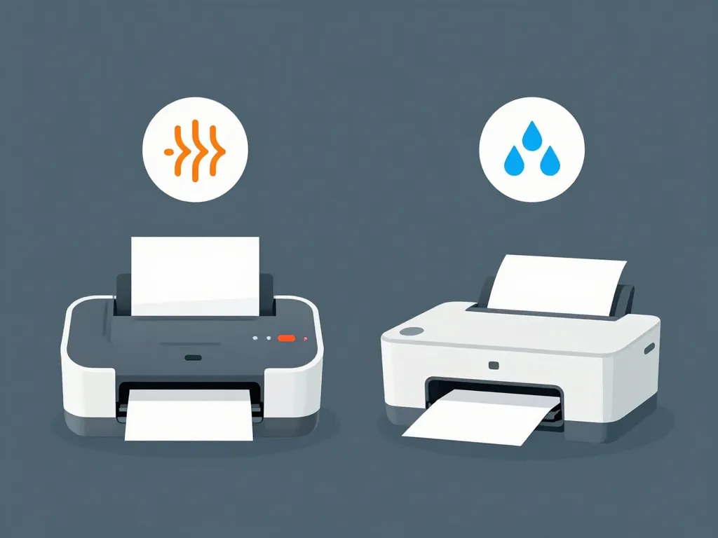 Schéma imprimante thermique avis vs jet d’encre