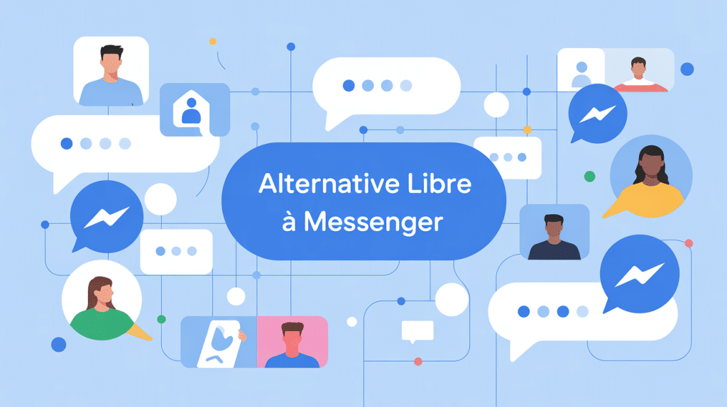 illustration nommez une alternative libre au logiciel propriétaire Facebook Messenger