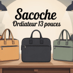 Plusieurs sacoches ordinateur 13 pouces modernes et design sur une table