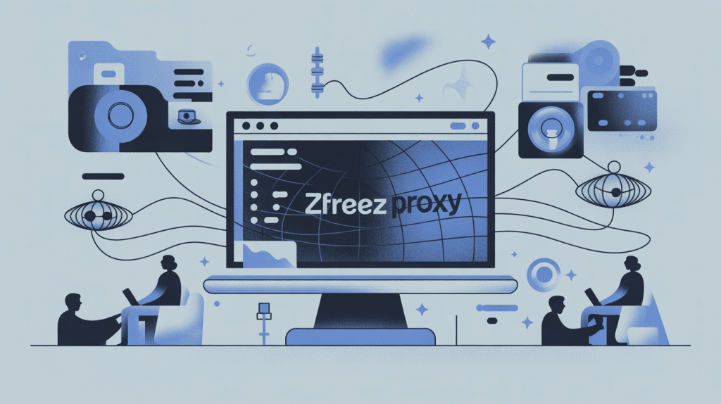 zfreez proxy illustration confidentialité web moderne
